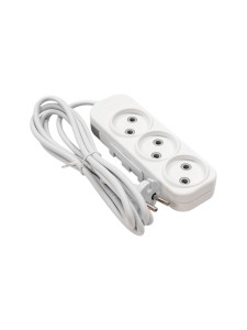 EL-BI,Myra,удлинитель 3гн2м б/з белый,527-110202-360