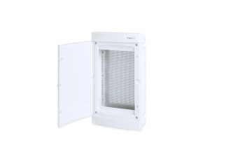 U36CW IT, Щит встраиваемый мультимедийный, 3 ряда, белая дверца, IP40