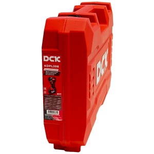 Шуруповерт аккумуляторный ударный KDPL208 (18V / 2*4.0Ah / 208Nm / HEX / BL / Кейс), DCK