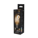 Лампа Gauss Filament Свеча 7W 550lm 2700К Е14 шаг. диммирование LED 1/10/50