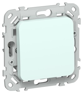 FLITE Выключатель 1-клавишный 10А ВС11-1-0-ФлХЛ холодный лед IEK