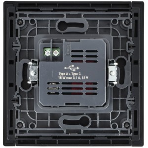 FORTE&PIANO Розетка USB A+C 18Вт FP651M металл шампань IEK