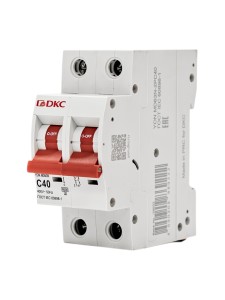 Автоматический выключатель YON max типа MD63N, 6кА, 2 полюса, хар-ка C, 40А DKC