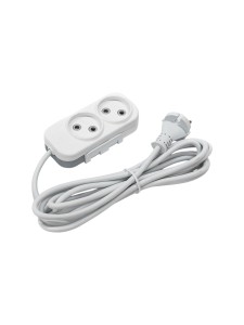 EL-BI,Myra,удлинитель 2гн3м б/з белый,527-110203-260