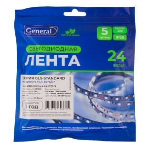 Лента светодиодная GLS-2835-180-14.4-24-IP20-3