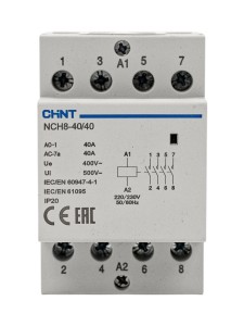 Контактор модульный NCH8-40/40 40A 4НО АС220/230В, 50Гц (R)
