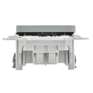 FLITE Выключатель 1-клавишный 10А ВС11-1-0-ФлС серый IEK