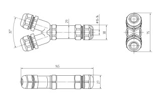 Коннектор кабельный FFC-34/3P-IP68 (Fortisflex)