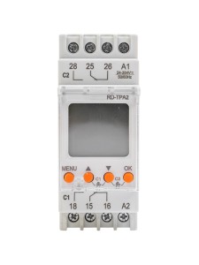 Цифровой таймер RD-TPA2, 2CO, 16A(250VAC), 24_264VAC/DC, астрономическая годовая программа, русское меню, LCD, 2M