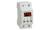 Реле контроля напряжения RD-MVL/40, 1NO+N, 40A, 220VAC, Umin(140_210V)/Umax(220_280V), 0.1_0.5s/5_600s, LED-дисплей, 2M