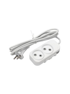 EL-BI,Myra,удлинитель 2гн2м б/з белый,527-110202-260