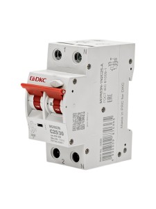 Дифавтомат YON max типа MDR, 1P+N, 30mA, 25A, хар-ка C, 6kA, тип А DKC