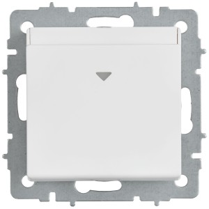 BRITE Выключатель карточный 30А ВС10-1-8-БрАБ арктический белый IEK
