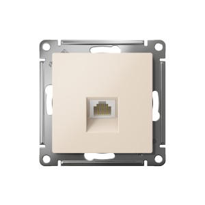 ATLASDESIGN РОЗЕТКА компьютерная RJ45 кат. 5e, механизм, БЕЖЕВЫЙ