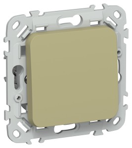 FLITE Выключатель 1-клавишный 10А ВС11-1-0-ФлО оливковый IEK