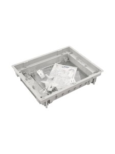 U24FP IT PL, Щит встраиваемый мультимедийный, 2 ряда, прозрач. дверца, IP30