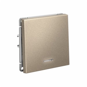 ARTGALLERY 1-клавишный ВЫКЛЮЧАТЕЛЬ с подсветкой, сх.1а, 10АХ, механизм, ШАМПАНЬ