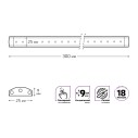 Светильник сенсорный Gauss модель F 3,5W 350lm 4000K 170-260V 300mm TOUCH 1/10/40