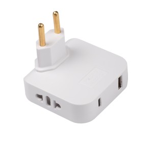 Разветвитель ФАZА FAS-2AC-wh тройник, белый