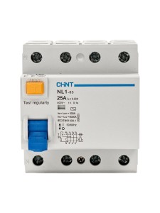 УЗО NL1- 63 06kA 4P 25A 30mA тип AC (DB) (R)