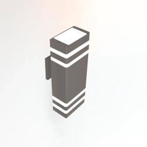 Фасадный светильник General GWL-2MR16-GU10-S-IP65 Графит с двойным боковым рассеивателем Катет