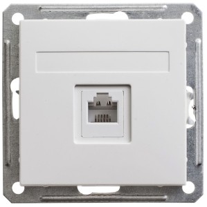 Розетка телефонная Schneider Electric Wessen59 RSI-152T-1-86 Белый