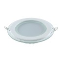 Светильник Gauss Glass круг 6W 490lm 4000K 185-265V IP20 монт Ø80 100*36 с дек стеклом LED 1/10/40