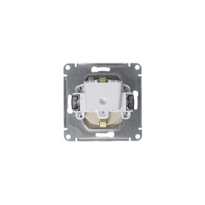 ATLASDESIGN РОЗЕТКА с заземлением со шторками с крышкой, 16А, IP20, механизм, АЛЮМИНИЙ