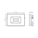 Прожектор светодиодный Gauss Elementary G2 20W 1795lm IP65 4000К черный 1/60