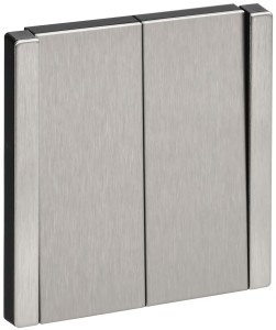 FORTE&PIANO Выключатель 2-клавишный перекрестный 10А FP709M металл никель IEK