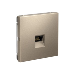 ARTGALLERY РОЗЕТКА компьютерная RJ45, кат. 6A, механизм, ШАМПАНЬ