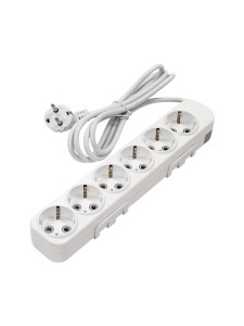 EL-BI,Myra,удлинитель 6гн2м с/з белый,527-010202-611