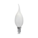 Лампа Gauss Filament Свеча на ветру 5W 420lm 2700К Е14 milky LED 1/10/50