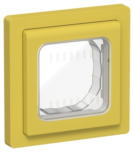 FLITE Рамка 1-местная IP55 Рпро-1-55-ФлЖК желтый карри IEK
