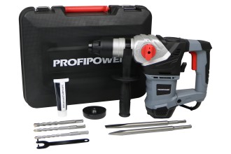 Сетевой перфоратор SDS-Plus E0262 PROFIPOWER PBH32 (вертикальный, 1700Вт, 7Дж, 3режима, Ø32мм, 0-920об/мин)