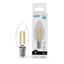 Лампа Gauss Filament Elementary Свеча 8W 540lm 4100К Е14 LED