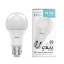 Лампа Gauss Basic A60 13,5W 1300lm 4100K Е27 LED 1/10/50