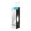 Лампа Gauss Basic Filament Свеча на ветру 4,5W 400lm 4100К Е14 milky  LED 1/10/50