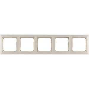 VALENA Рамка 5-местная слоновая кость