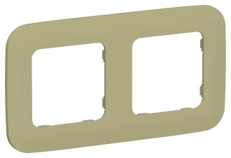 FLITE Рамка 2-местная РУ-2-А-ФлО оливковый IEK