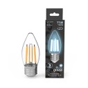 Лампа Gauss Filament Свеча 11W 830lm 4100К Е27 LED