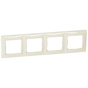 Valena - Рамка 4 поста верт/гориз, сл.кость