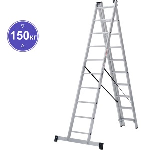 Лестница 3х10 трехсекционная ал., серия NV123 Новая высота