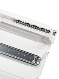 Щит открытой установки 54 места, винтовые клеммы, (500х390х99), IP-40 // Hager - Golf (Прозрачная матовая дверь)