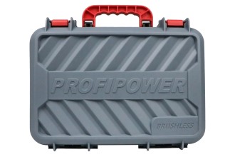 Аккумуляторный бесщеточный ударный гайковерт E0186 PROFIPOWER T-900N (20В, Li-ion-1шт, 4.0Ач, 900Нм, ударные головки 17/19/21мм, З/У, в кейсе)