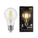 Лампа Gauss Filament А60 8W 740lm 2700К Е27 LED