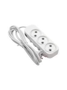 EL-BI,Myra,удлинитель 3гн2м б/з белый,527-110202-360