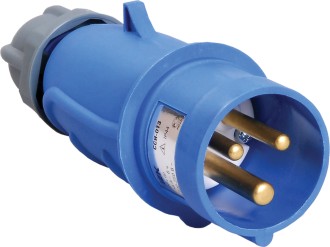 Вилка 013 2Р+РЕ 16А 220В IP44 TDM