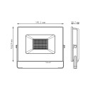 Прожектор Gauss Elementary 50W 3200lm зеленого свечения 175-265V IP65 черный LED 1/10