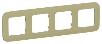 FLITE Рамка 4-местная РУ-4-А-ФлО оливковый IEK